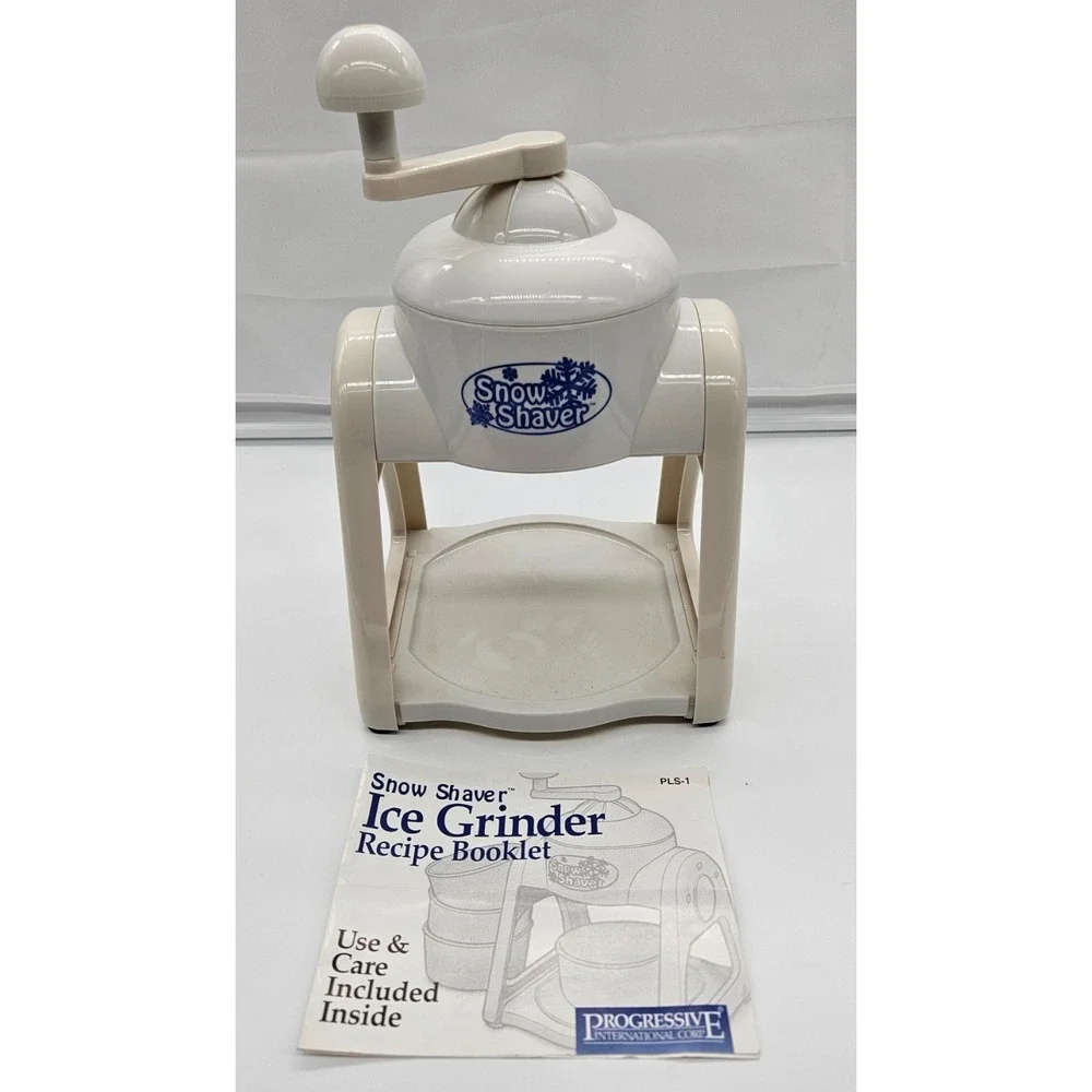 White Ice Grinder - Manual Snow Cone Maker